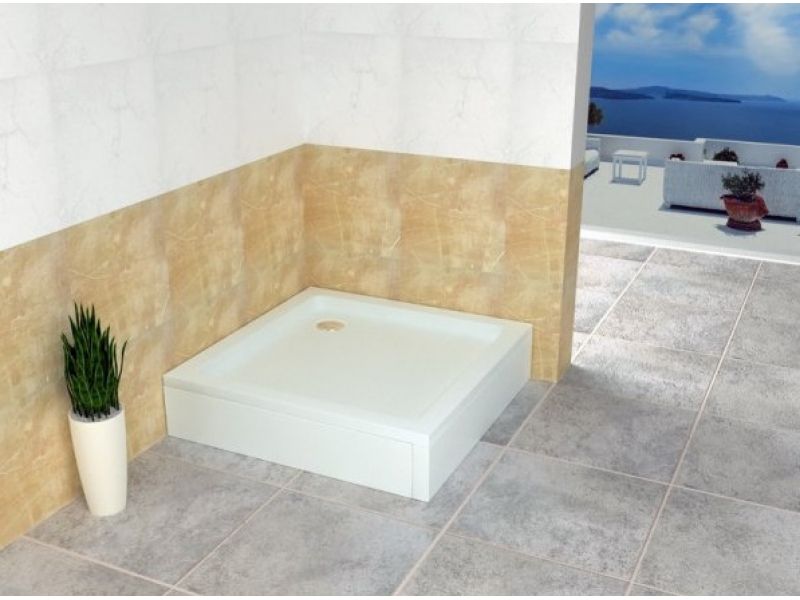 Купить Душевой поддон RGW Style 16180100-11 100 x 100 см акриловый, квадратный, цвет белый