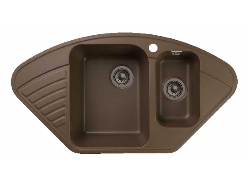 Купить Кухонная мойка GranFest Quarz Z 14, 92.7 x 49.7 см, терракот