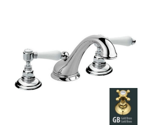 Смеситель Nicolazzi Dames Anglaises 1408GB78 для ванны и душа, гальваническое золото, ручки P. Mont Blanc