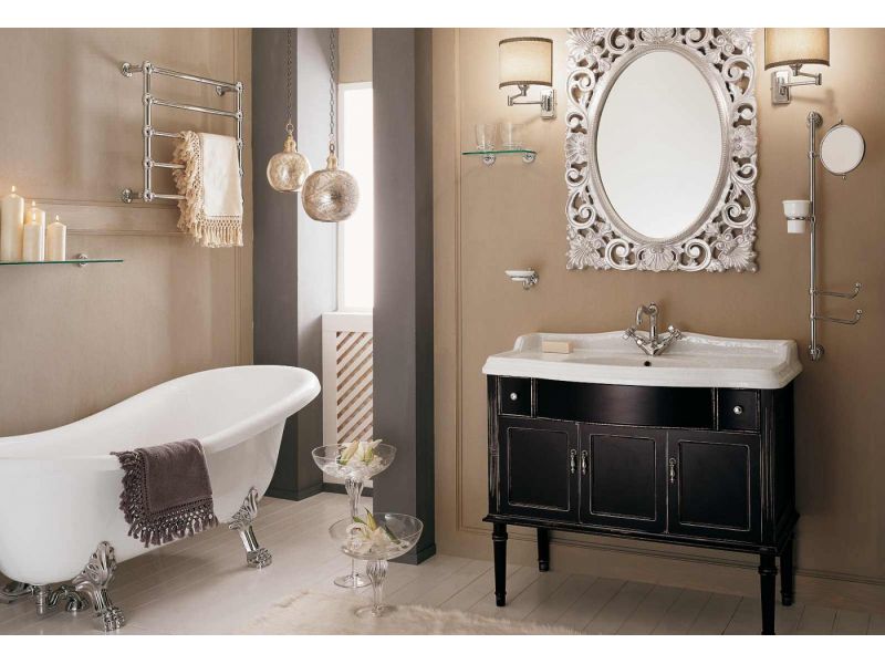 Купить Тумба напольная Labor Legno MILADY MILPL 105 A, под раковину и столешницу, орех, 97,5*52*82 см