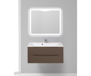 Тумба под раковину BelBagno Marino MARINO-1000-2C-SO-CTO-P, 100 х 44,5 х 55 см, Cioccolato Opaco - коричневый матовый
