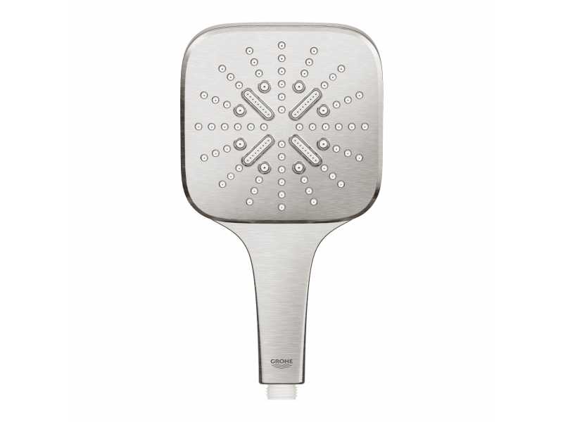 Купить Ручной душ Grohe Rainshower SmartActive 130 Cube, 26582DC0, суперсталь