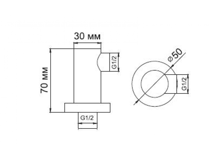 Купить Подключение шланга WasserKRAFT A021, латунь