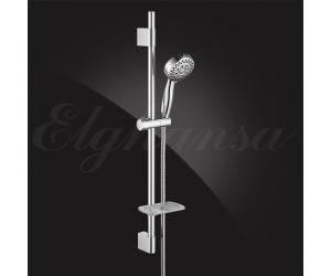 Душевой гарнитур Elghansa SHOWER RAIL SB-99S 800 мм c мыльницей, хром