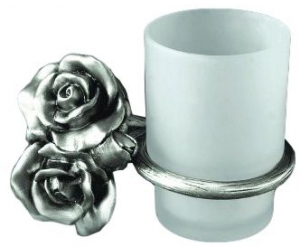 Стакан для щеток Art&Max Rose AM-B-0914-T, серебро
