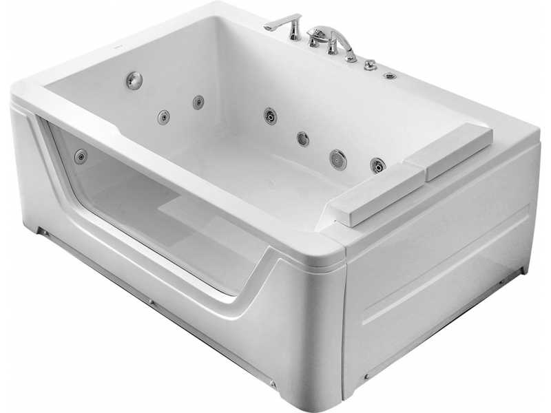 Купить Ванна гидромассажная акриловая Gemy G9226 B 172 х 121 x 66.5 см, встраиваемая, белая