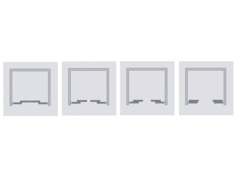 Купить Душевая дверь Radaway Idea DWD 150 387125-01-01, 150*200,5 см