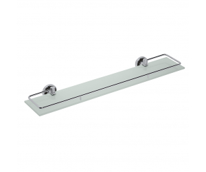 Полка стеклянная Bemeta Trend-i 104102208d 60 x 13 x 5.2 см с рельсами, хром, голубой
