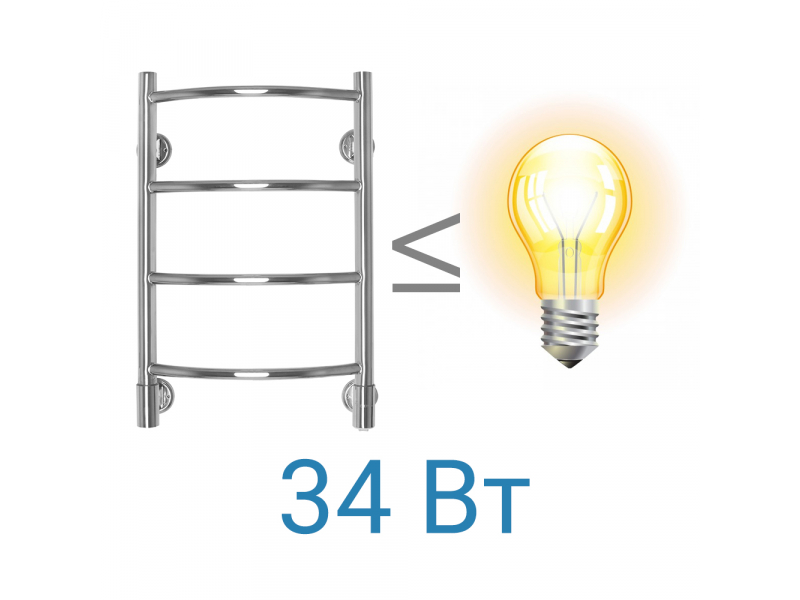 Купить Полотенцесушитель электрический Energy H 600 х 400 (G5), ширина 42.8 см, высота 60 см