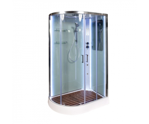 Душевая кабина Deto A 102 L/R 120 x 80 см, с крышей, Led и гидромассажем