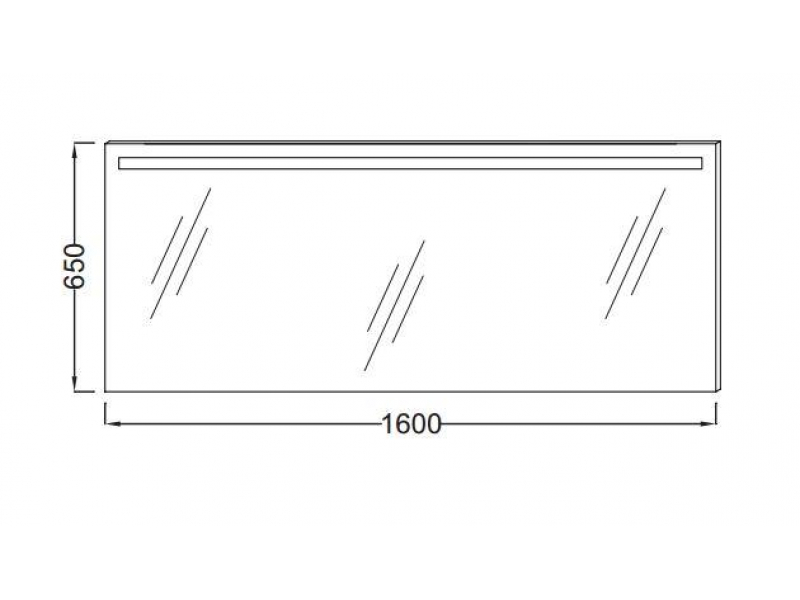 Купить Зеркало Jacob Delafon Parallel, 160 x 65 см, с подсветкой и защитой от запотевания, EB1422-NF