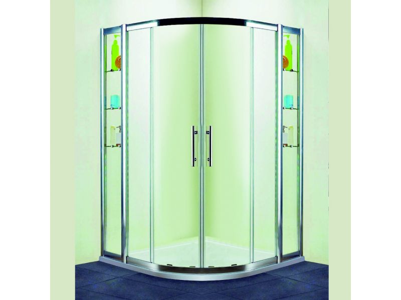 Купить Душевой уголок RGW HO-512, 030651233-11, 130 х 130 x 195 см, четверть круга, дверь раздвижная, стекло прозрачное, хром