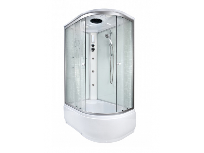 Купить Душевая кабина Deto Em EM4511 L/R гм-эл 110 x 80 см, с крышей, с электрикой, с гидромассажем