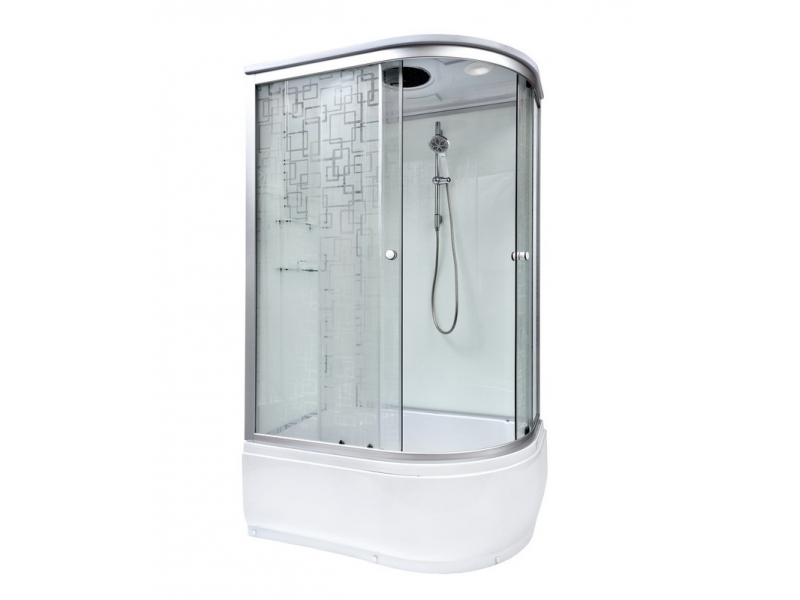 Купить Душевая кабина Deto Em EM4511 L/R гм-эл 110 x 80 см, с крышей, с электрикой, с гидромассажем