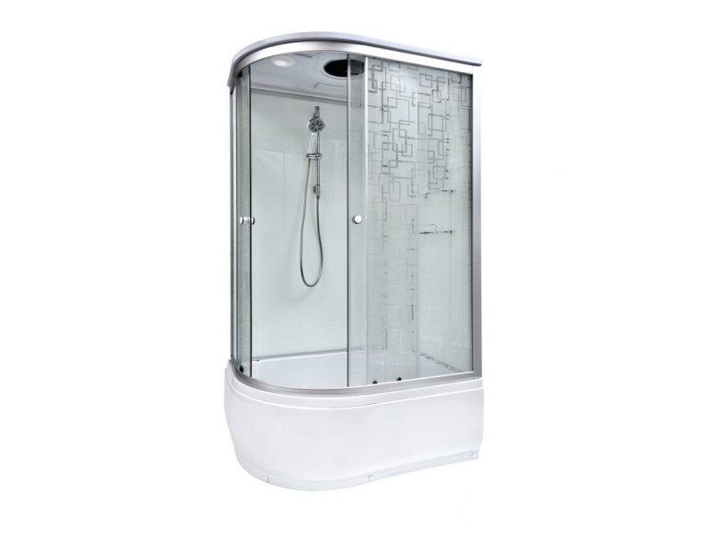 Купить Душевая кабина Deto Em EM4511 L/R гм-эл 110 x 80 см, с крышей, с электрикой, с гидромассажем