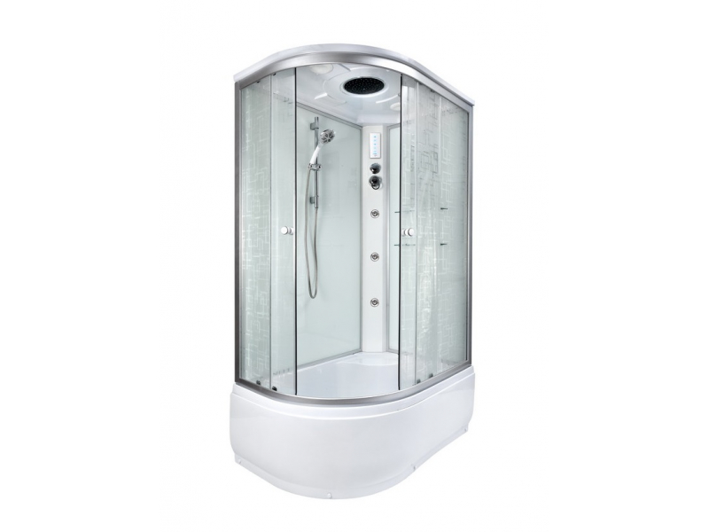 Купить Душевая кабина Deto Em EM4511 L/R гм-эл 110 x 80 см, с крышей, с электрикой, с гидромассажем