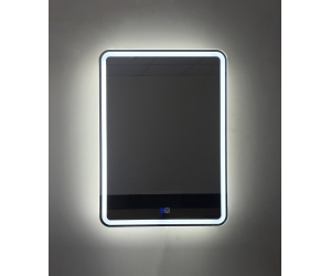 Зеркало BelBagno SPC-MAR-600-800-LED-TCH-PHONE 60 x 80 см со встроенным светильником, сенсорным выключателем, блютуз-модулем, микрофоном и динамиками