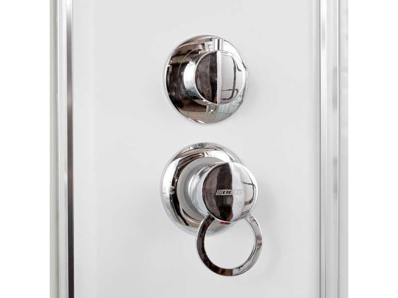 Купить Душевая кабина Deto Em EM4590 LED гм 90 x 90 см, с крышей, с Led подсветкой, с гидромассажем