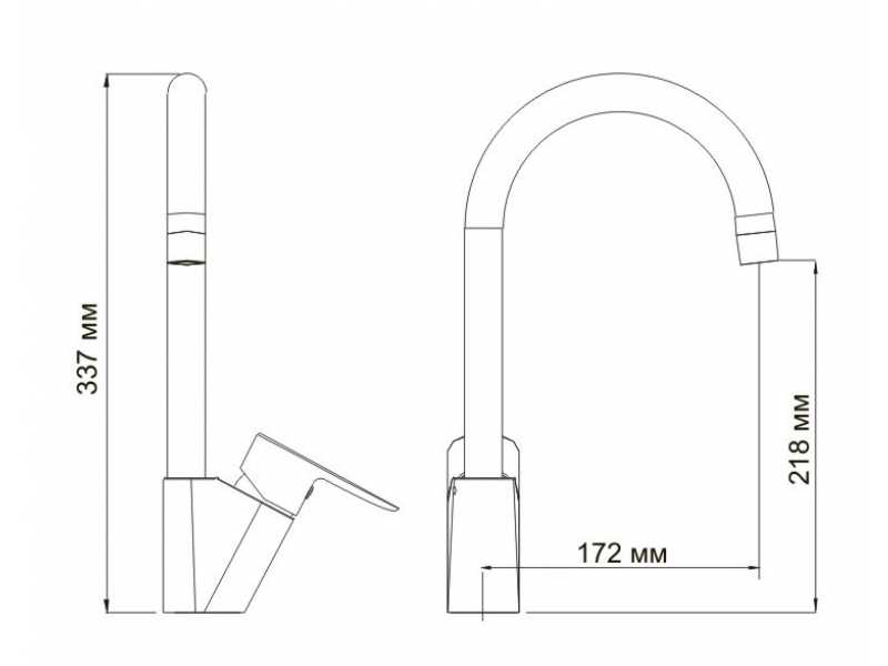 Купить Смеситель WasserKRAFT LEINE 3507 для кухни с поворотным изливом, хром