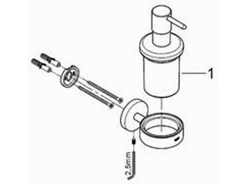 Купить Дозатор для жидкого мыла Grohe Essentials 40448001 с держателем