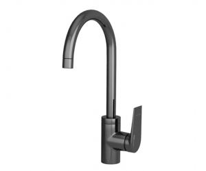 Смеситель WasserKRAFT 8407 для кухонной мойки, оружейная сталь