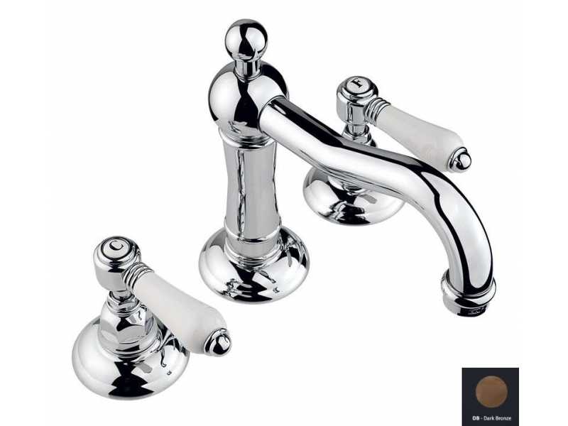 Купить Смеситель Nicolazzi Dames Anglaises 1409DB78 для раковины, темная бронза, ручки P. Mont Blanc