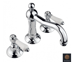 Смеситель Nicolazzi Dames Anglaises 1409DB78 для раковины, темная бронза, ручки P. Mont Blanc