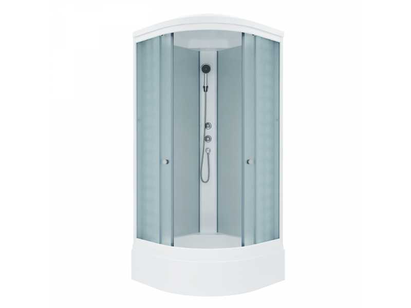 Купить Душевая кабина Triton Вельвет В Щ0000041124, 90 x 90 см, четверть круга, средний поддон, сифон, ДН4