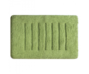 Коврик для ванной Milardo MMI181M, 50 х 80 см, микрофибра, зеленый - green lines