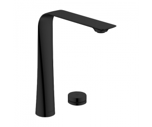 Смеситель Duravit D.1 D11110007046 для раковины высокий, электронный с питанием от батареи, черный матовый
