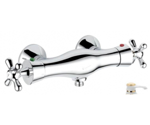 Смеситель для душа Emmevi Deco 12300BO, белый/золото