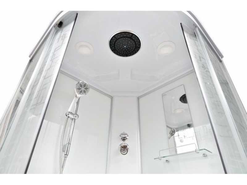 Купить Душевая кабина Deto Em EM1580 эл 80 x 80 см, с крышей, с электрикой