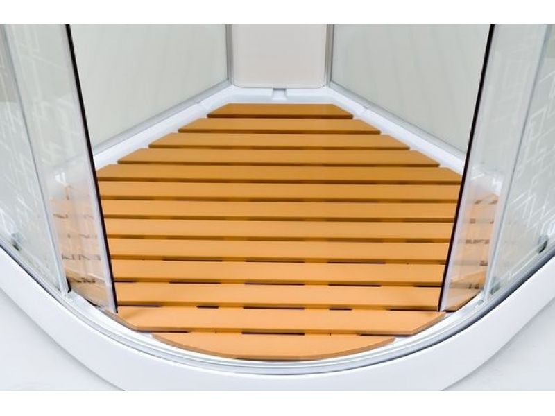 Купить Душевая кабина Deto Em EM1580 эл 80 x 80 см, с крышей, с электрикой