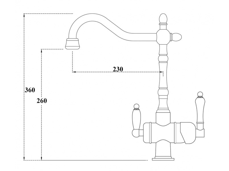 Купить Смеситель Zorg Clean Water ZR 326 YF для кухни под фильтр, цвет хром