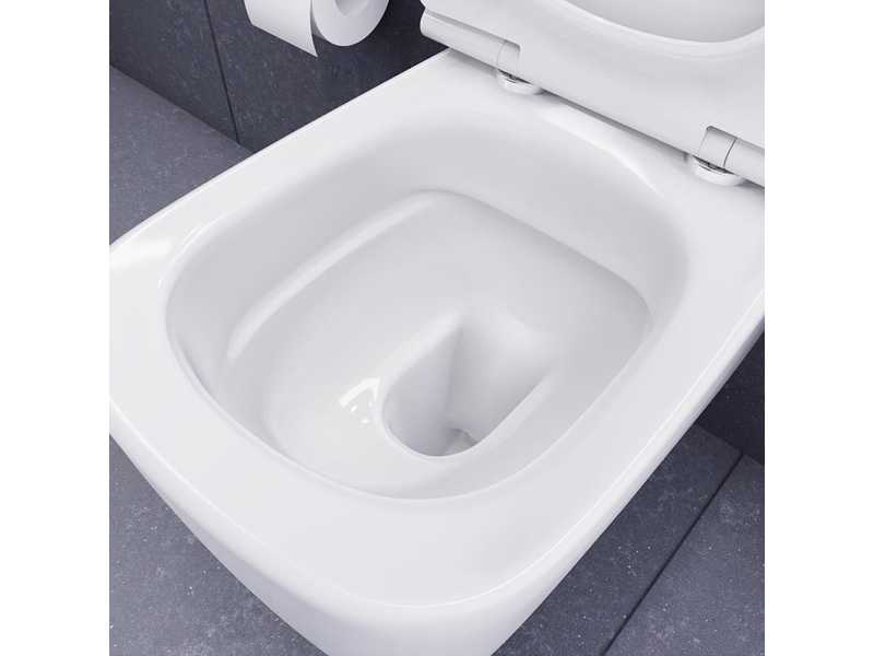Купить Подвесной безободковый унитаз Damixa Titan, крышка микролифт, DX78C1700SC