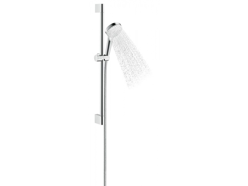 Купить Душевой гарнитур Hansgrohe Crometta 1jet 26533400, штанга 65 см, белый/хром