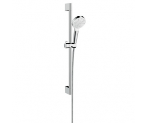 Душевой гарнитур Hansgrohe Crometta 1jet 26533400, штанга 65 см, белый/хром