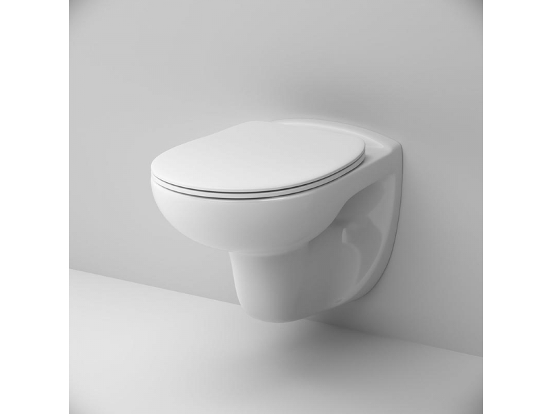 Купить Подвесной безободковый унитаз Am.Pm Sense C741700SC крышка микролифт