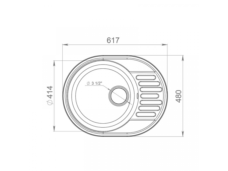 Купить Кухонная мойка GranFest Quarz Z 58, 61.7 x 48 см, терракот