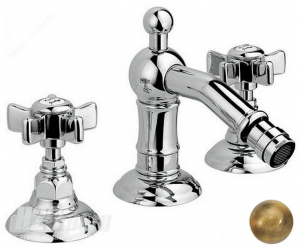 Смеситель Nicolazzi Dames Anglaises 1415BZ18 для биде, бронза, ручки Dames Anglaises