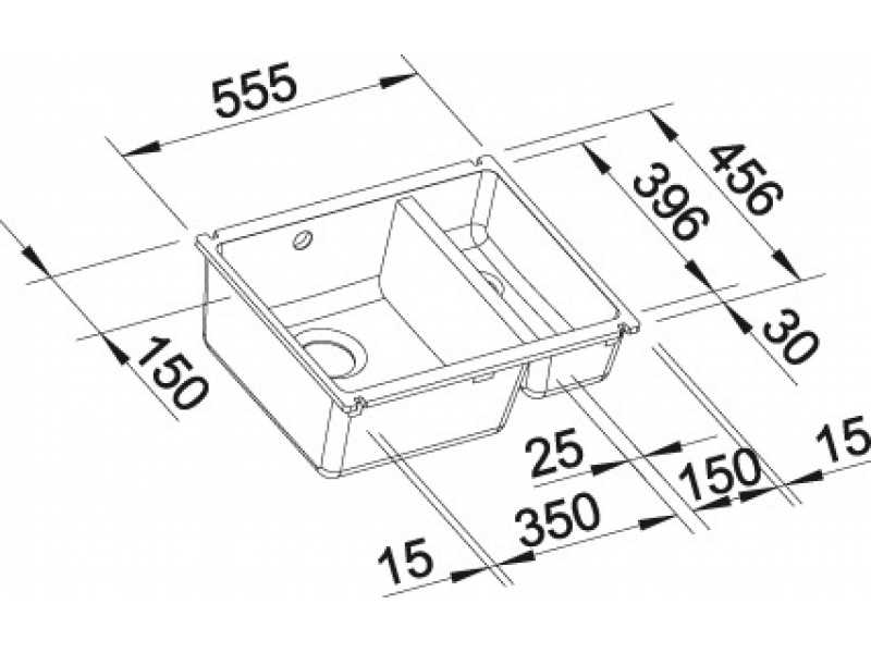 Купить Мойка Blanco Subline 350/150-U 523741, белый глянцевый