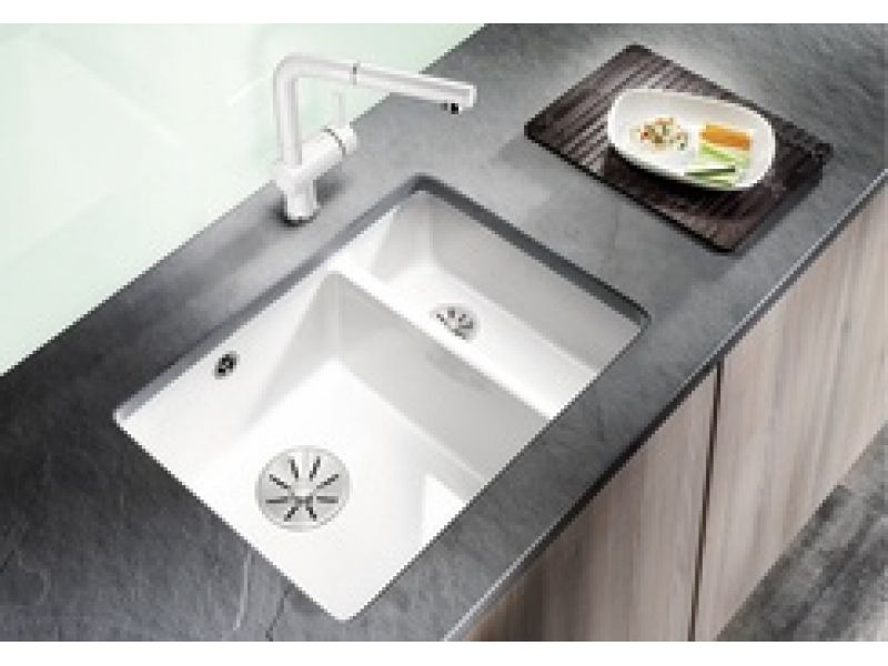 Купить Мойка Blanco Subline 350/150-U 523741, белый глянцевый