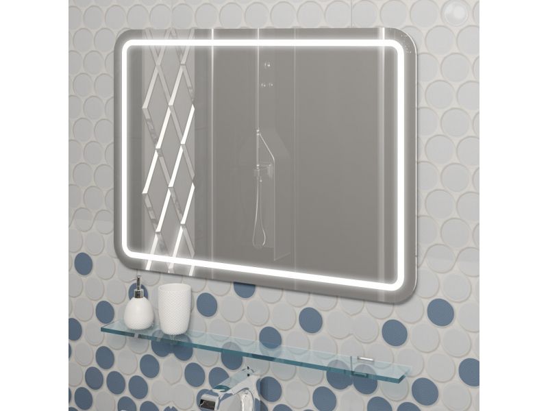 Купить Зеркало Opadiris Smile Элеганс 80 см, Z0000014965, настенное, белый