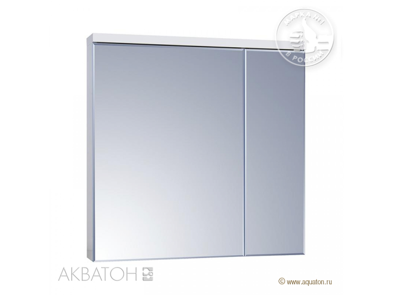 Купить Зеркало-шкаф Акватон Брук 80 со светильником, 1A200602BC010
