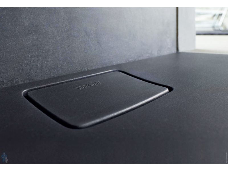 Купить Душевой поддон Duravit Stonetto 720145680000000 90 x 80 см, композитный, прямоугольный, антрацит