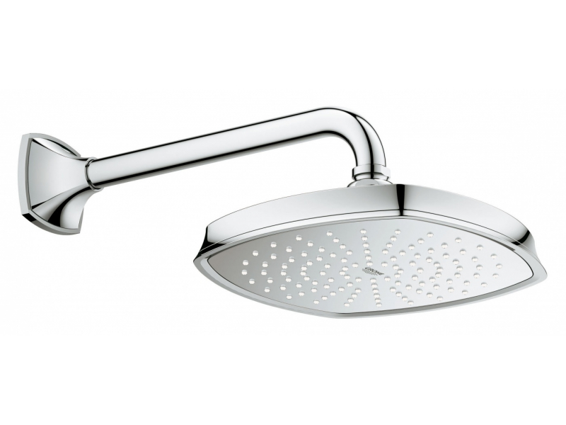 Купить Верхний душ Grohe Rainshower Grandera 27974000, 22,1*22,1 см, 1 режим струи, без держателя, хром