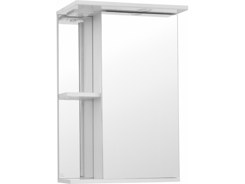 Купить Зеркало-шкаф Style Line Эко Стандарт Николь 45/С ЛС-00000115, 45 см, левое, подвесное, белое