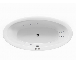 Ванна гидромассажная Excellent Lumina 190 x 95 см, LINE, хром, каркас в подарок