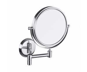 Косметическое зеркало Bemeta Neo 106301705 18.4 x 41.2 x 20 см, круглое, хром матовый