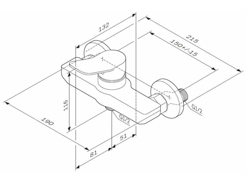 Купить Смеситель AM.PM X-Joy F85A20000 для душа, хром